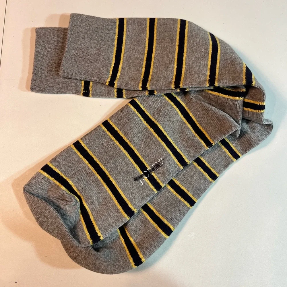 J.Crew Cotton-blend socks in stripe